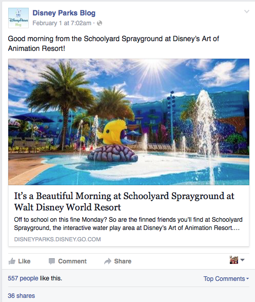 Disney Parks post breve