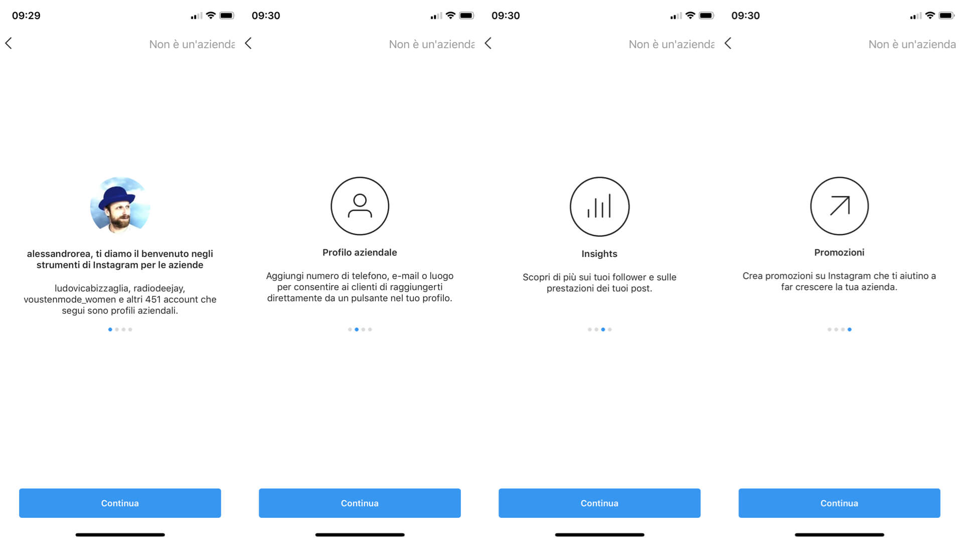 Impostazioni dell’account Instagram aziendale