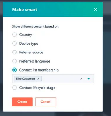 Personalizzazione dei contenuti