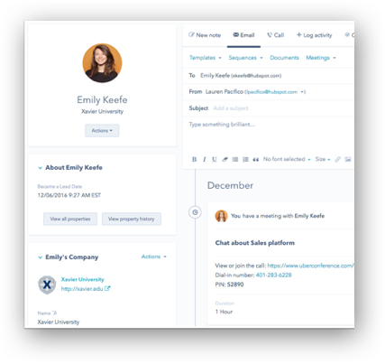 Connessione con il CRM