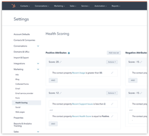 Service Hub Enterprise Health Scoring