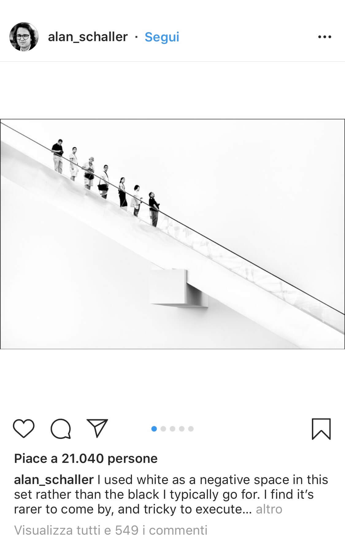 Spazi negativi Instagram post